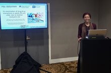 Dr. Nicole Ennis presenting at the 9th annual Cannabis Research Conference