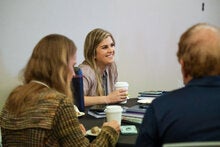 Dr.  Martindale with her small group at the 2026 ORBIT Institute